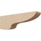 Ekena Millwork 4"W x 24"D x 8"H Thin Greensboro Rough Cedar Woodgrain TimberThane Corbel, Primed Tan CORUR04X24X08GRNRCPR - alternate 1